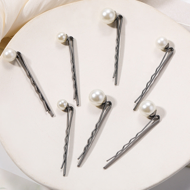 Wholesale personalized gold-plated flower clip hairpin jewelry suit